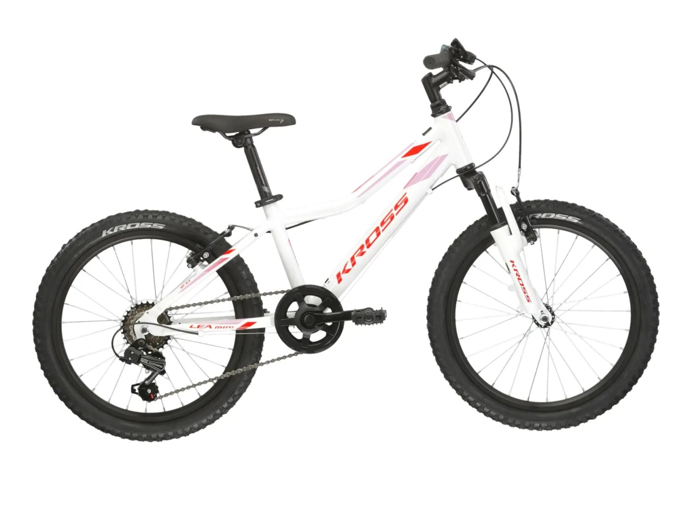 Kross Lea Mini 2.0 fehér-piros-pink 20 kerékpár
