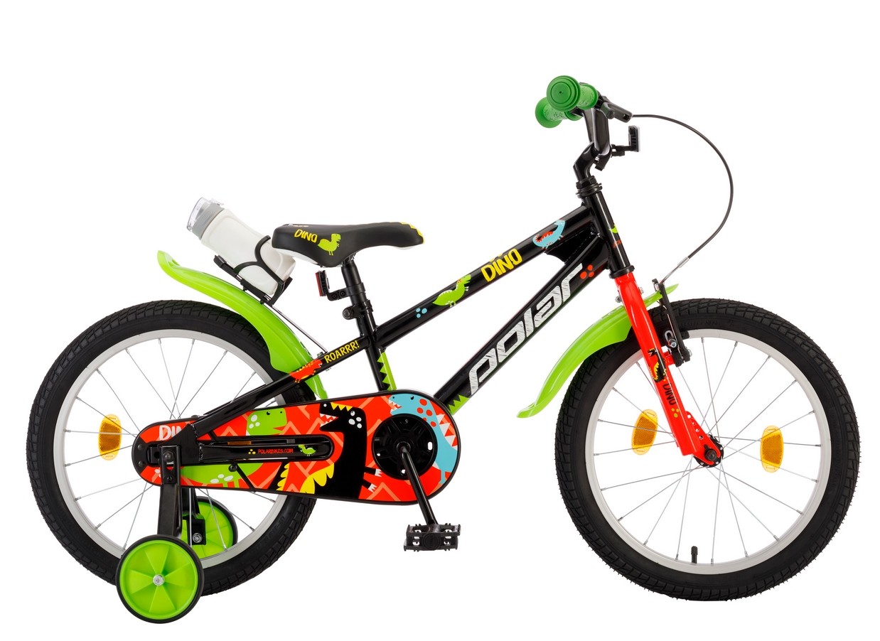 Polar 18 Junior fiú fekete Dino design