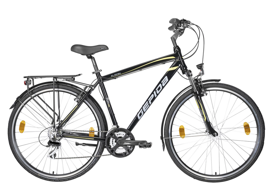 GEPIDA ALBOIN 200 PRO 28 FÉRFI 56cm FÉNYES FEKETE